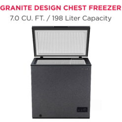 Frigidaire, 7.0 CU. ft. Chest Freezer, BlackGranite Finish, EFRF7013