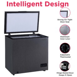 Frigidaire, 7.0 CU. ft. Chest Freezer, BlackGranite Finish, EFRF7013