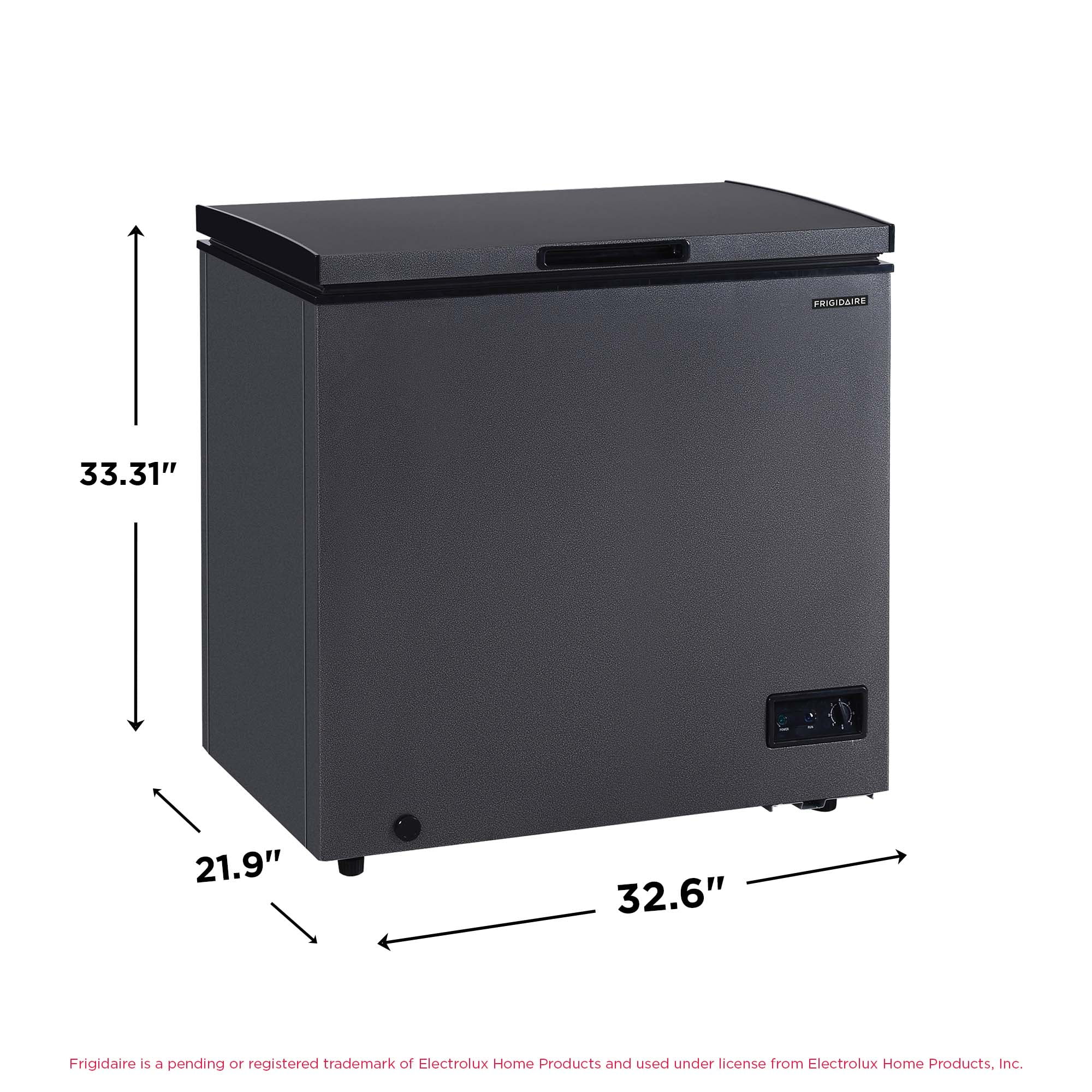 Frigidaire, 7.0 CU. ft. Chest Freezer, BlackGranite Finish, EFRF7013