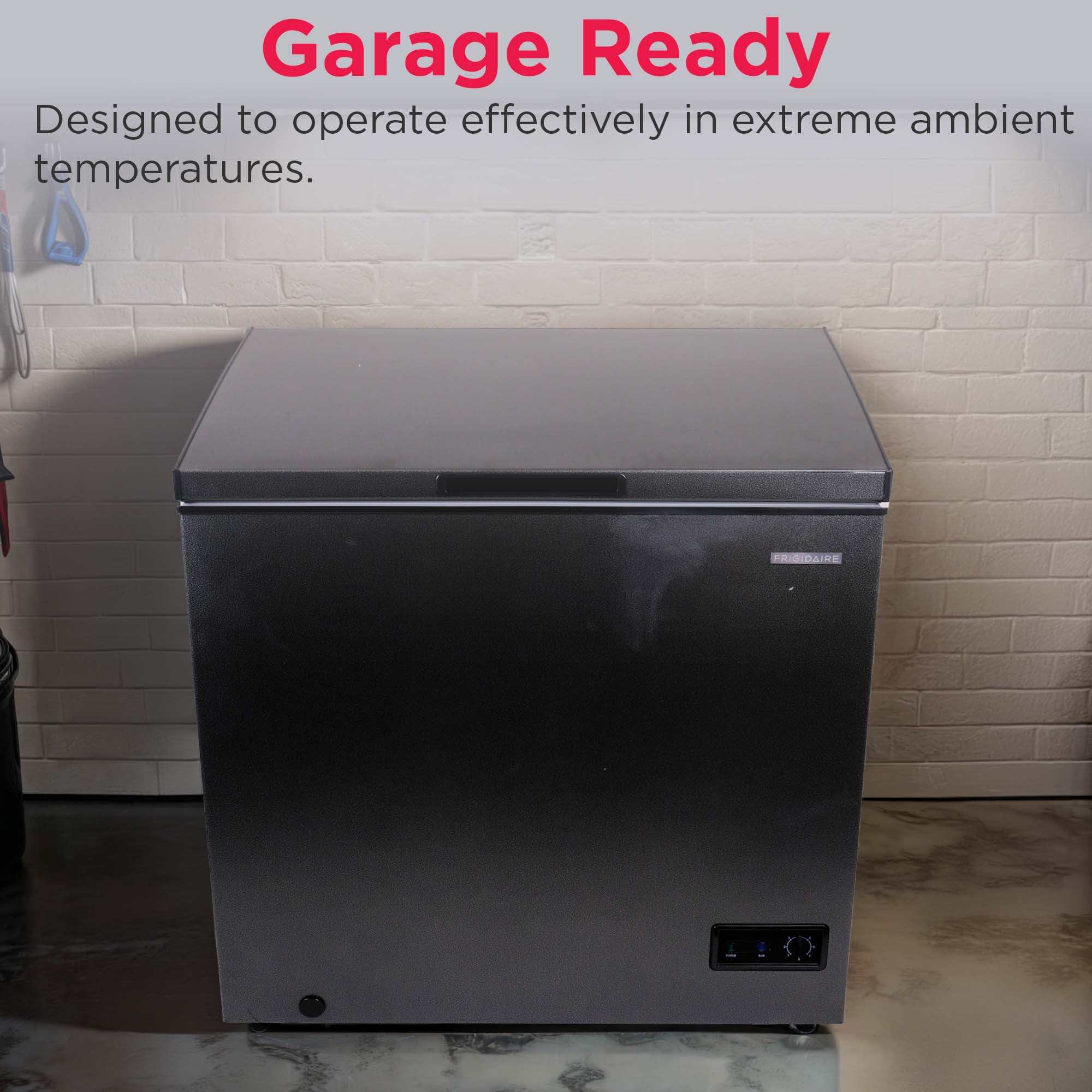 Frigidaire, 7.0 CU. ft. Chest Freezer, BlackGranite Finish, EFRF7013