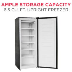 Frigidaire 6.5 Cu. ft. Upright Freezer, Platinum Silver, EFRF698