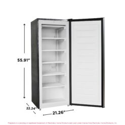 Frigidaire 6.5 Cu. ft. Upright Freezer, Platinum Silver, EFRF698