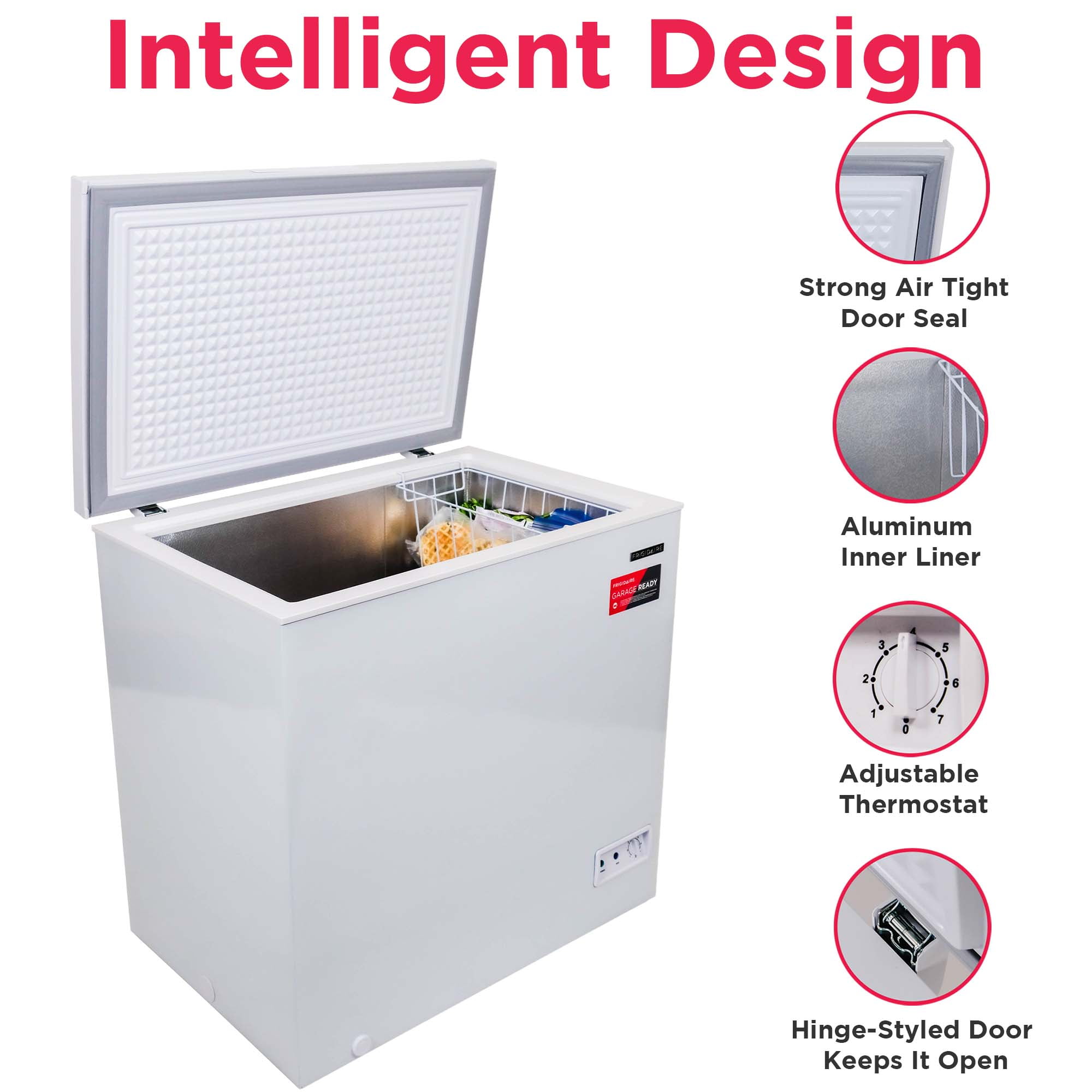 Frigidaire 7.0 Cu. ft. Chest Freezer, EFRF7003, White