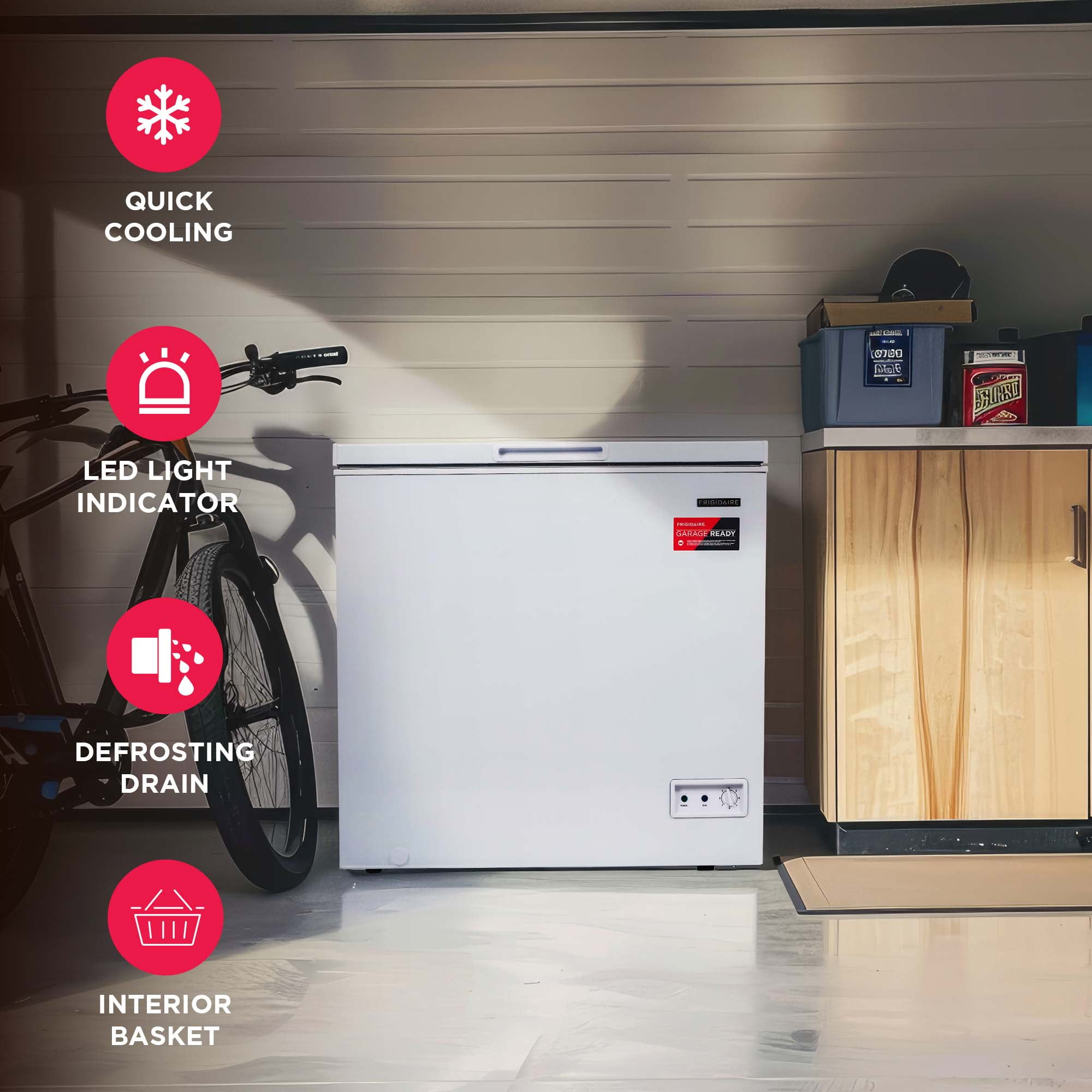 Frigidaire 7.0 Cu. ft. Chest Freezer, EFRF7003, White