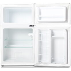 Keystone New Standard 3.1 Cu. ft. 18.5 in W Compact Standard Door Refrigerator/Freezer, White, KSTRC312CW