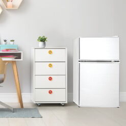 Keystone New Standard 3.1 Cu. ft. 18.5 in W Compact Standard Door Refrigerator/Freezer, White, KSTRC312CW