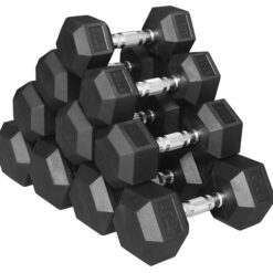 BalanceFrom 300 LB Dumbbell Set, Pair of 20, 25, 30, 35, 40 LBs, Multiple Packages