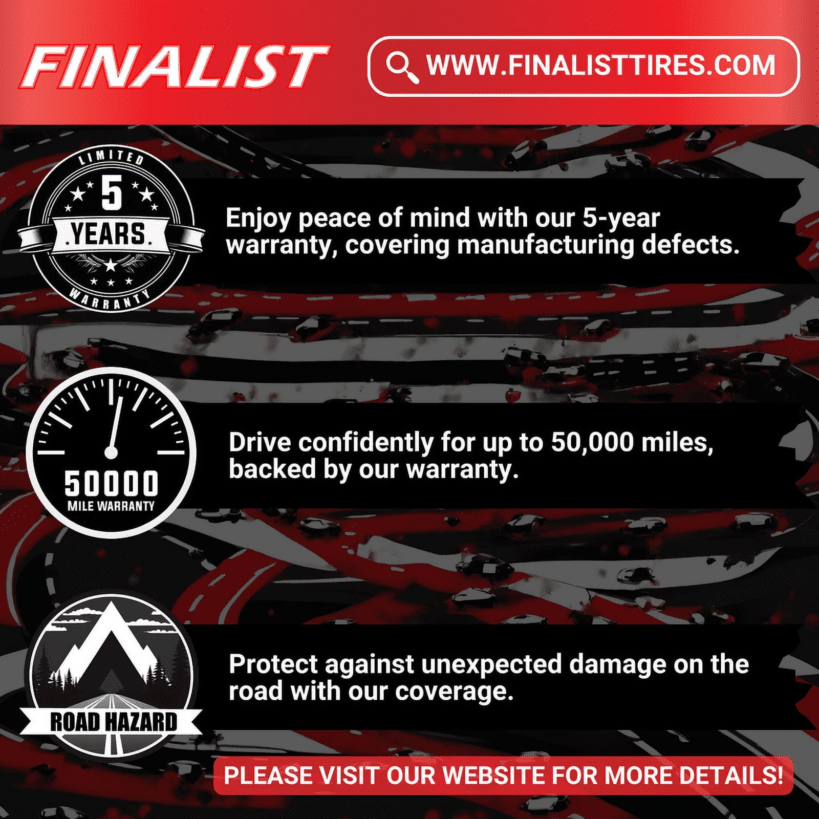 Finalist Terreno A/T 265/70 R16 All Season 265/70R16 112T All Terrain Tire (No Rim)