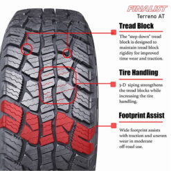 Finalist Terreno A/T 265/70 R17 All Season 265/70R17 115T All Terrain Tire (No Rim)