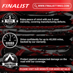 Finalist UN108 All Season 275/55R20 117V XL High Performance Passenger Tire 275/55/20(Tire Only)
