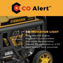 Firman W03361OF Recoil Start 120V Open Frame with Plug Adapter 4500 -Watt Single Fuel (Gasoline) Inverter Generator