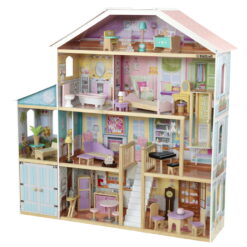 KidKraft Grand View Mansion Wooden Dollhouse with 34 Accessories