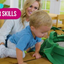 KidKraft Hideout Hollow Toddler Climber with Slide and Peek-a-Book Flap