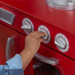 KidKraft Red Vintage Wooden Play Kitchen with Play Phone