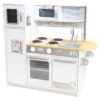 KidKraft Uptown Wooden Play Kitchen for Kids, White