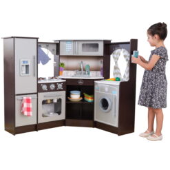 KidKraft Ultimate Corner Play Kitchen with Lights & Sounds - Espresso