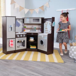 KidKraft Ultimate Corner Play Kitchen with Lights & Sounds - Espresso
