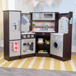 KidKraft Ultimate Corner Play Kitchen with Lights & Sounds - Espresso