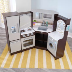 KidKraft Ultimate Corner Play Kitchen with Lights & Sounds - Espresso