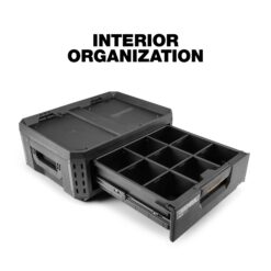 TOUGHBUILT STACKTECH 21-in W x 8.8-in H x 16-in D Plastic/Metal Tool Box