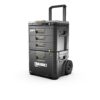TOUGHBUILT StackTech 3 PC Tradesman Set 22.3-in W x 32.75-in H x 19.7-in D 3 -Drawer Black Plastic/Metal Rolling Tool Box