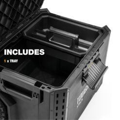 TOUGHBUILT StackTech 3 PC Tradesman Set 22.3-in W x 32.75-in H x 19.7-in D 3 -Drawer Black Plastic/Metal Rolling Tool Box