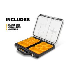 TOUGHBUILT StackTech 3 PC Tradesman Set 22.3-in W x 32.75-in H x 19.7-in D 3 -Drawer Black Plastic/Metal Rolling Tool Box