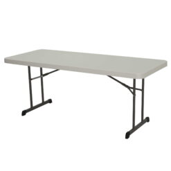 Lifetime 6 Foot Rectangle Folding Table, Indoor/Outdoor Professional Grade, Almond (80249)