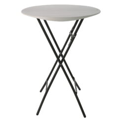 Lifetime 33 inch Round Bistro Table, Indoor/Outdoor Light Commercial, Almond (80362)