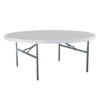 Lifetime 72" Commercial Grade Round Folding Table, White (22673)