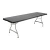 Lifetime 8 Foot Nesting Rectangle Table, Indoor/Outdoor Commercial Grade, Black (280462)