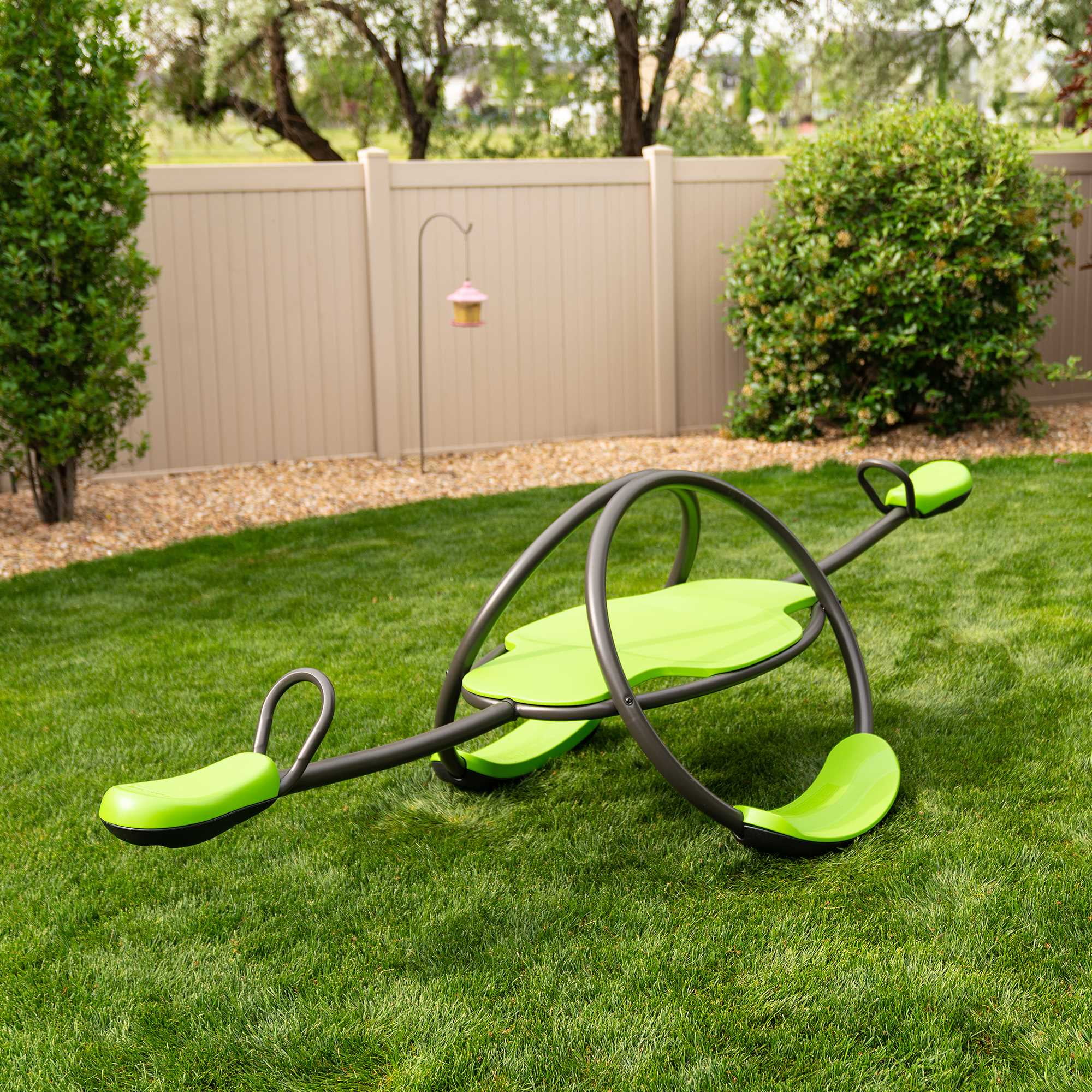 Lifetime Kid's Oval Metal Teeter Totter Seesaw, Lime Green (90993)