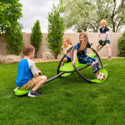Lifetime Kid's Oval Metal Teeter Totter Seesaw, Lime Green (90993)