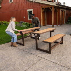 Lifetime Outdoor Convertible Picnic Bench, Brown