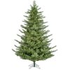 Fraser Hill Farm 7.5-ft Foxtail pine Pre-lit Artificial Christmas Tree with White LED Lights