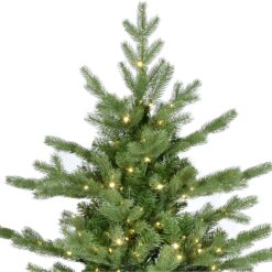 Fraser Hill Farm 7.5-ft Foxtail pine Pre-lit Artificial Christmas Tree with White LED Lights