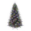 Holiday Living 7.5-ft New Kensington Pine Pre-lit Artificial Christmas Tree with Color Changing LED Lights