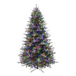 Holiday Living 7.5-ft New Kensington Pine Pre-lit Artificial Christmas Tree with Color Changing LED Lights