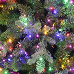 Holiday Living 7.5-ft New Kensington Pine Pre-lit Artificial Christmas Tree with Color Changing LED Lights