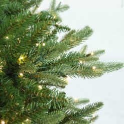 Holiday Living 7.5-ft New Kensington Pine Pre-lit Artificial Christmas Tree with Color Changing LED Lights
