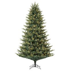 GE 7.5-ft Montana Fir Pre-lit Artificial Christmas Tree with White LED Lights