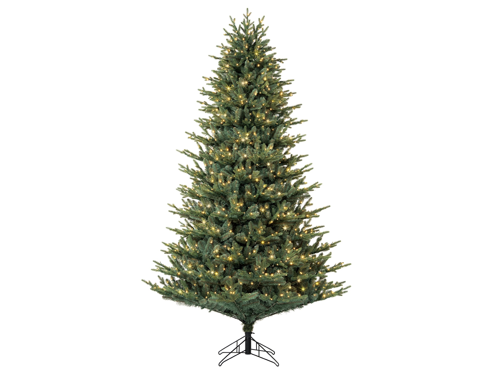 GE 7.5-ft Montana Fir Pre-lit Artificial Christmas Tree with White LED Lights