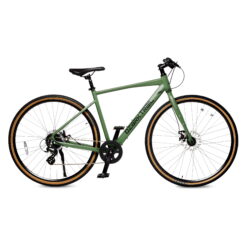 Ozark Trail 700C G.1 Explorer Flat Bar Gravel Bike, Small Frame, Fits Riders 5'1" - 5'5", Green, Adult, Unisex