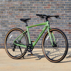 Ozark Trail 700C G.1 Explorer Flat Bar Gravel Bike, Small Frame, Fits Riders 5'1" - 5'5", Green, Adult, Unisex