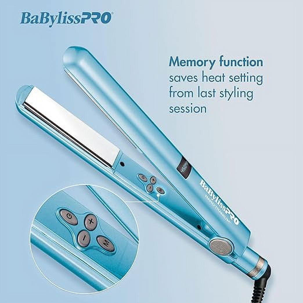 BaBylissPRO Nano Titanium 1" Digital Flat Iron Hair Straightener