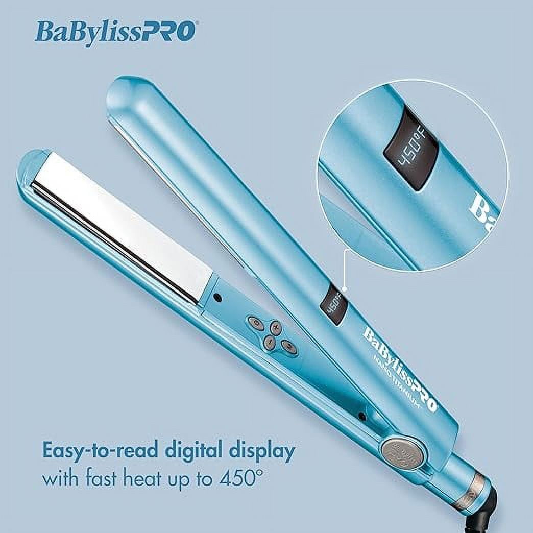BaBylissPRO Nano Titanium 1" Digital Flat Iron Hair Straightener