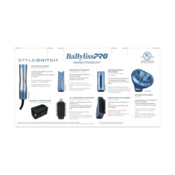 BaBylissPro Nano Titanium Style/Switch Ionic Multi-Styler & Dryer
