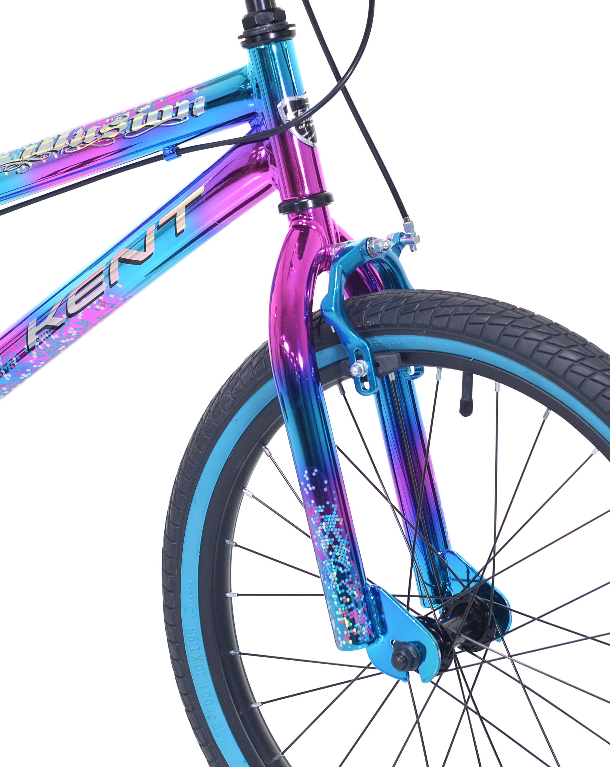 20" Kent Illusion BMX Bicycle, Fits Riders 4'2"-5', Blue/Purple, Child, Unisex