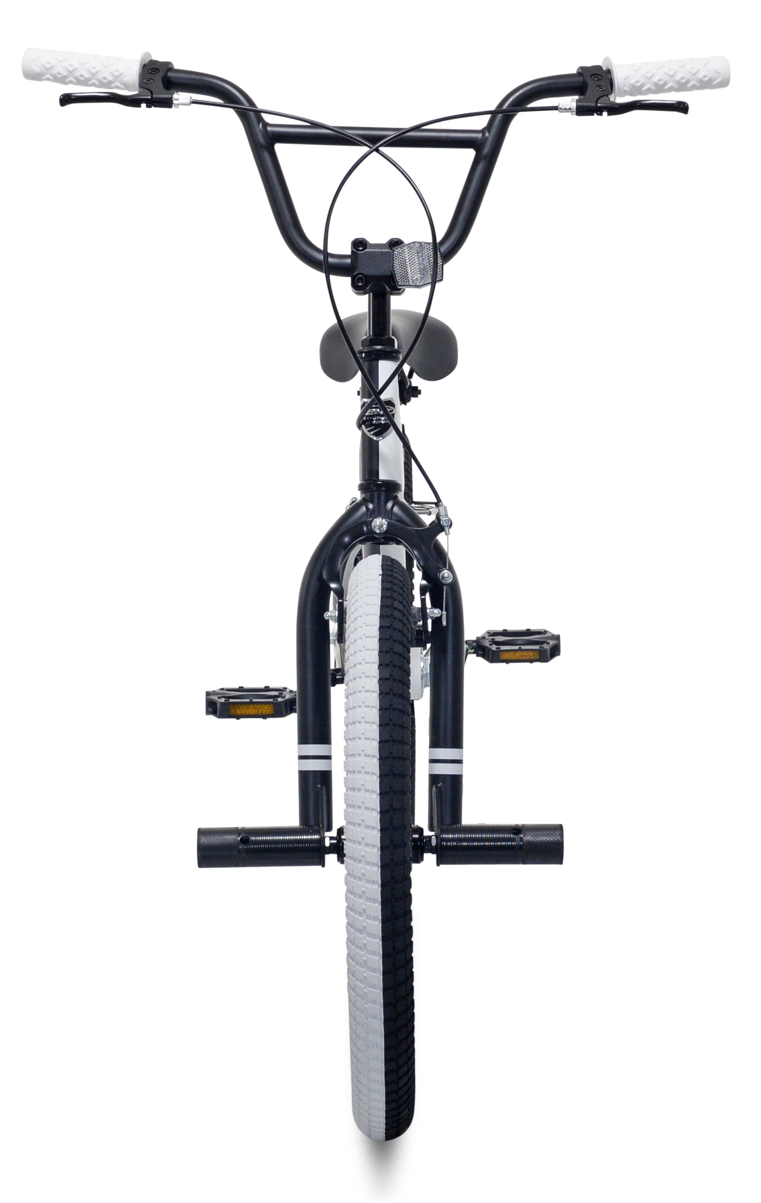 20" Kent Bicycles Spector BMX Bicycle, Fits Rider 4'2" - 5', Black/White, Child/Tween/Teen, Unisex