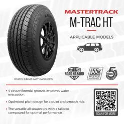 Mastertrack M-TRAC HT 265/60R18 110H All Season SUV Highway Terrain Tire 265/60/18(Tire Only)
